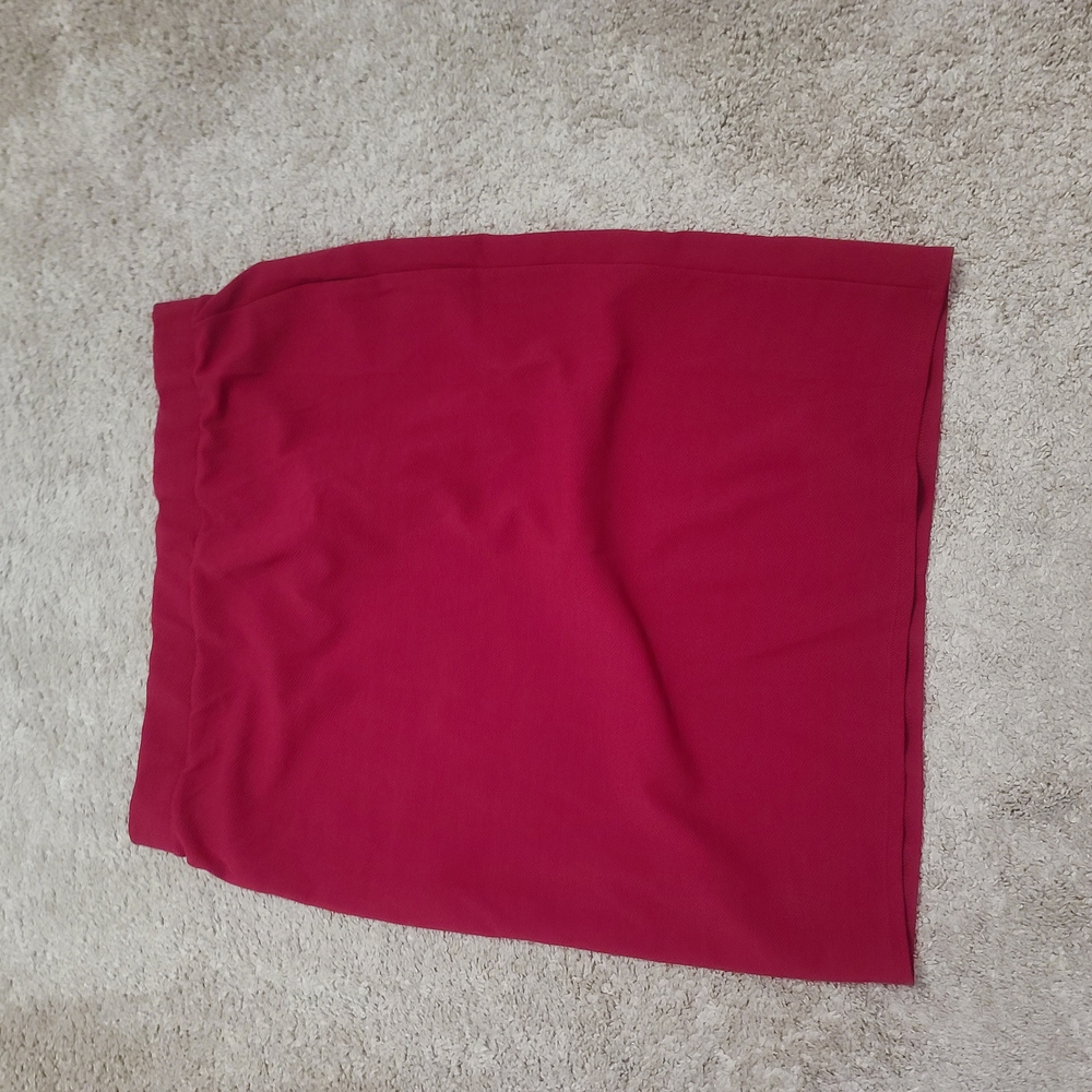 Chic Red Pencil Skirt